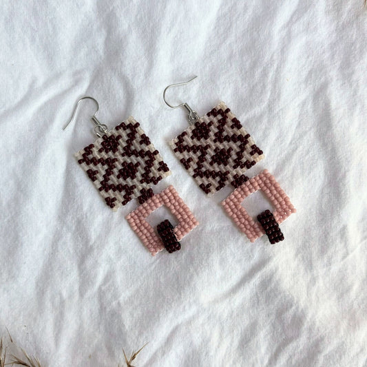 Cercei Cubika - Visiniu/Roz